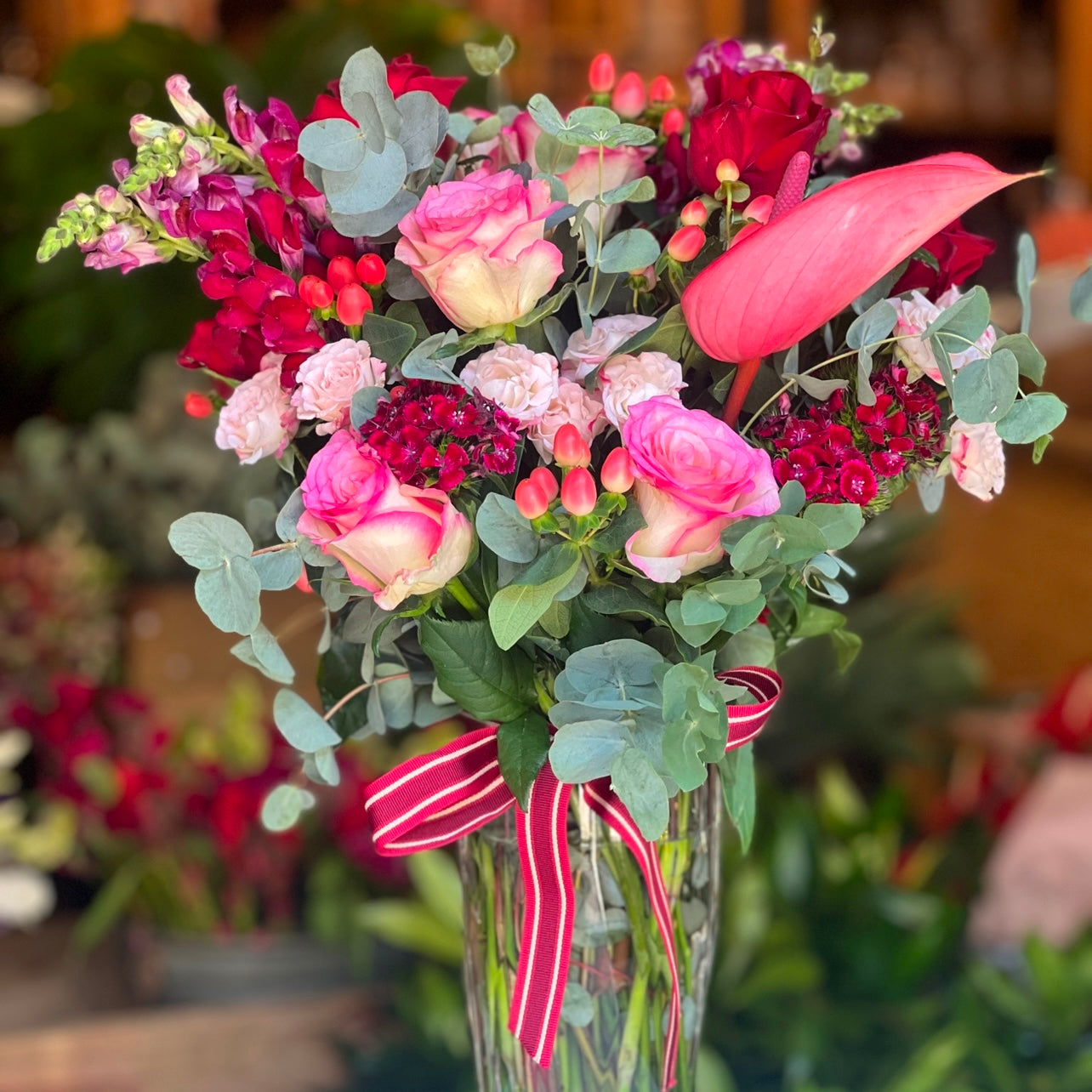 Strawberry Sundae - Incl Vase