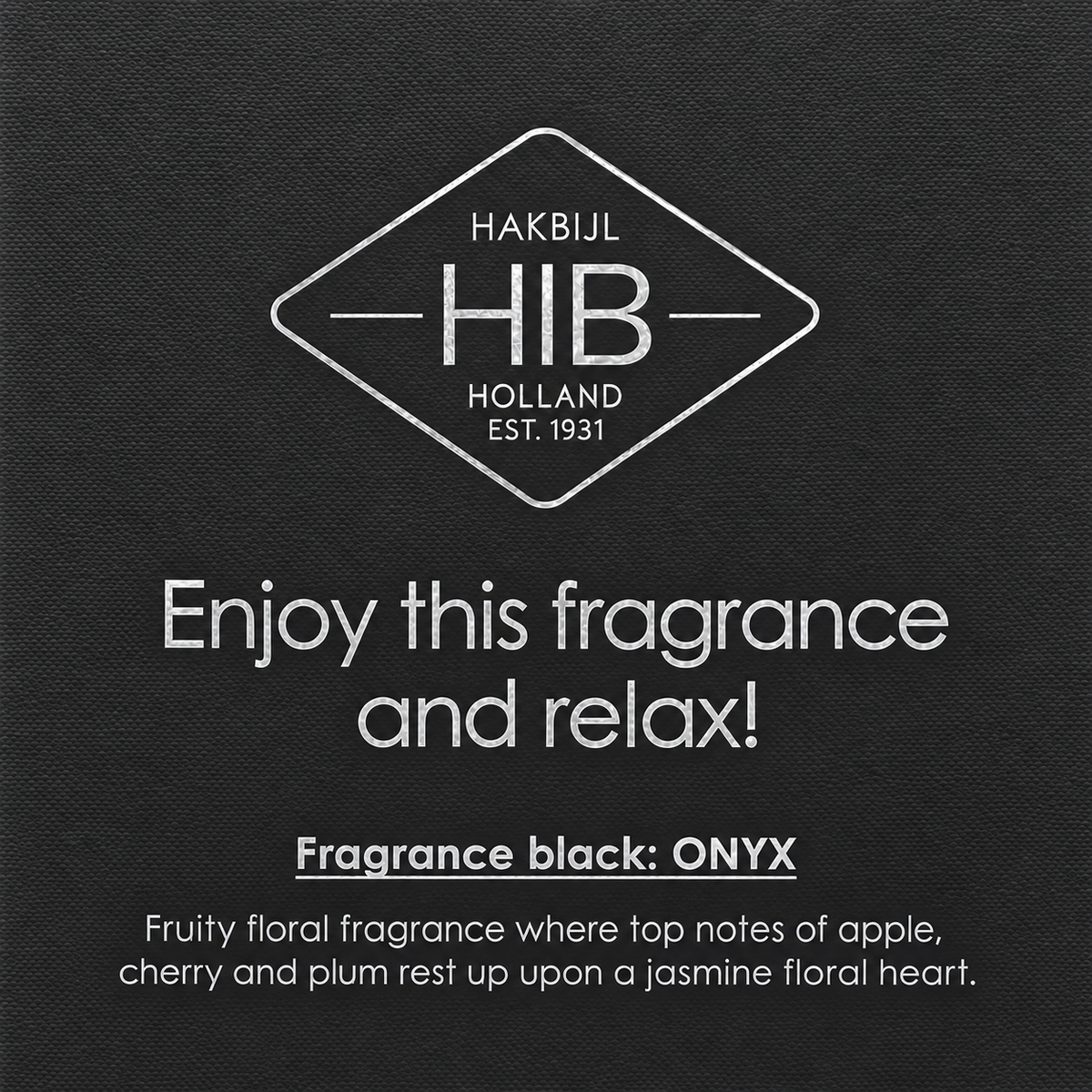 Hakbijl Diffuser - Onyx