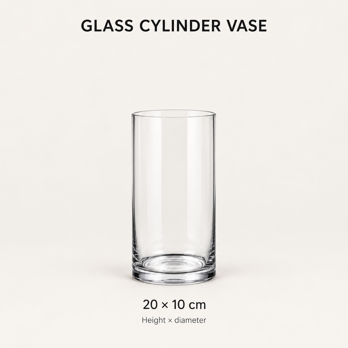 Cylinder Vase 20 x 10 cm