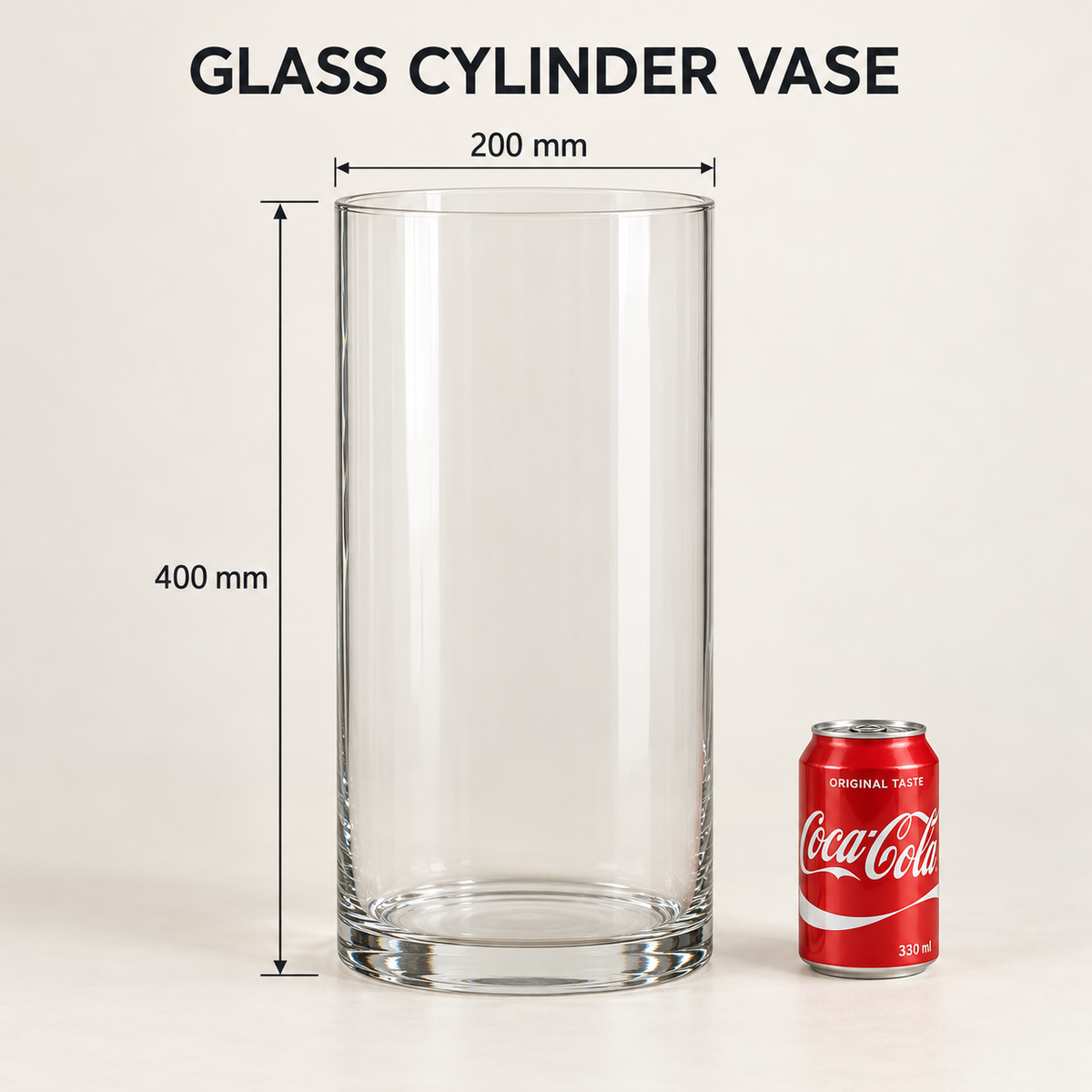 Cylinder Vase 40 x 20cm