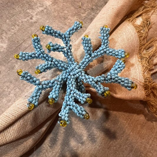 Coral Napkin Ring Blue
