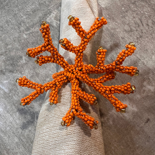 Coral Napkin Ring Orange