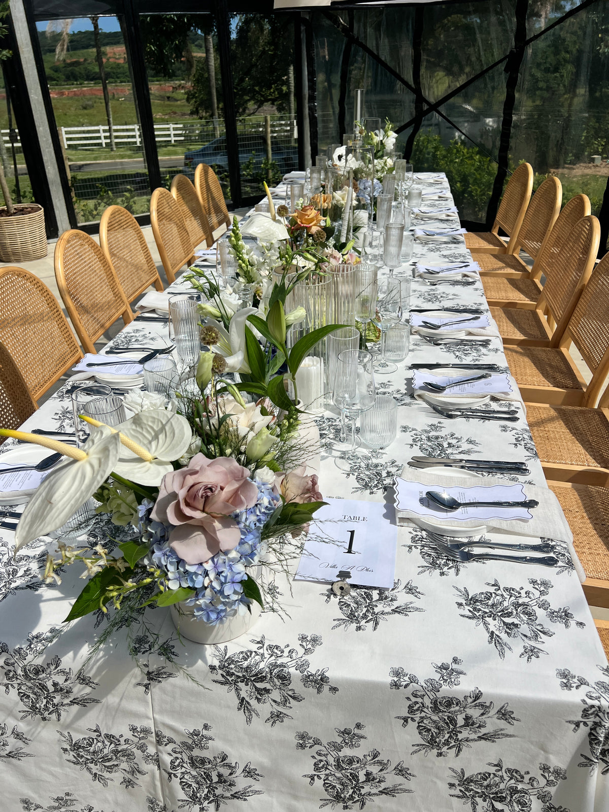 Modern floral celebration